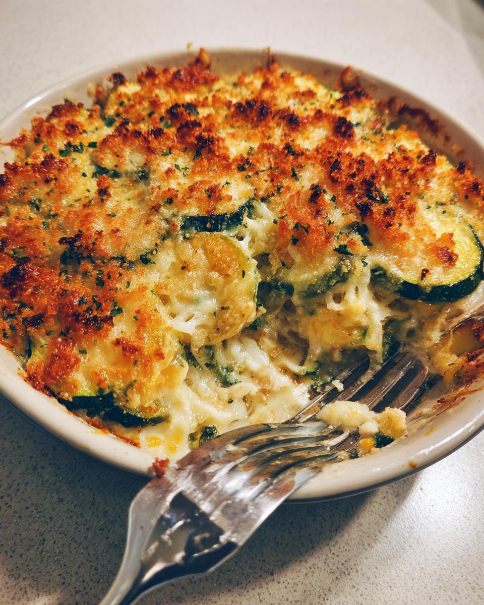 Cheesy Zucchini Casserole - detail 2