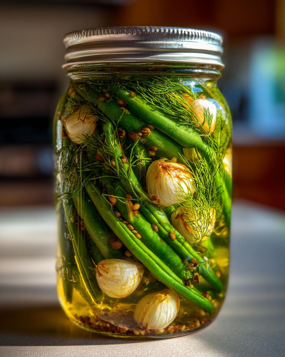 Garlic Lovers' Dilly Beans - detail 1