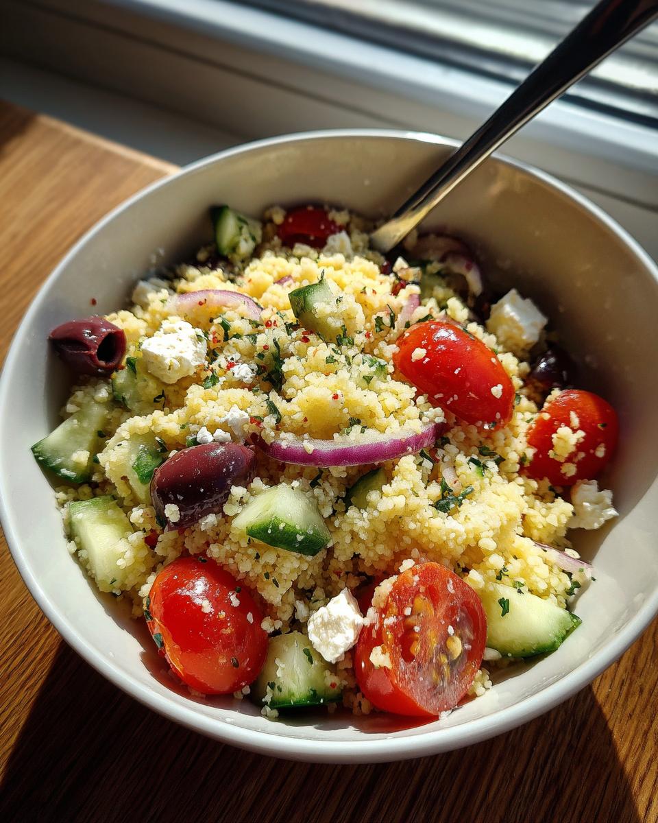 Mediterranean couscous salad - detail 1