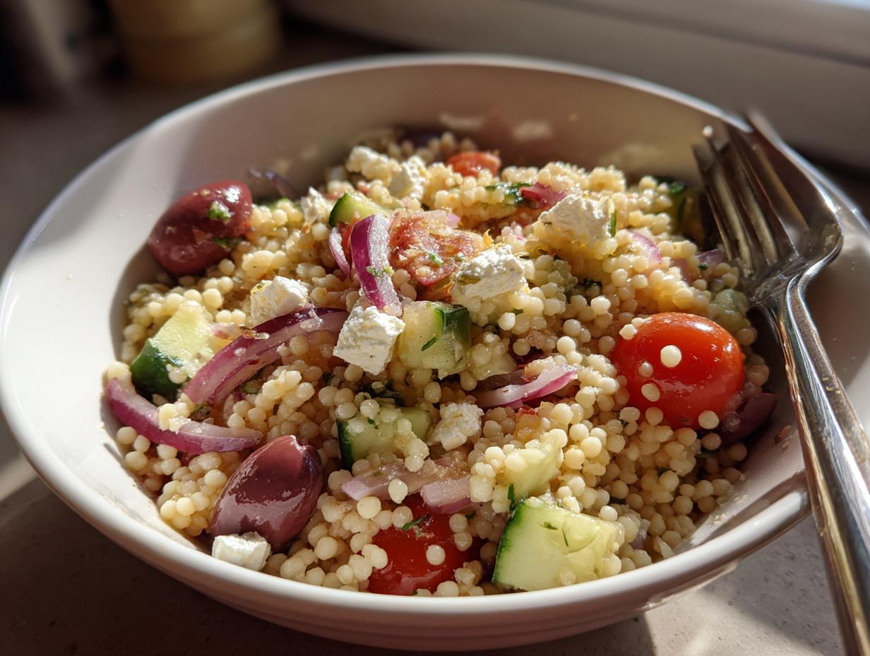 Mediterranean couscous salad