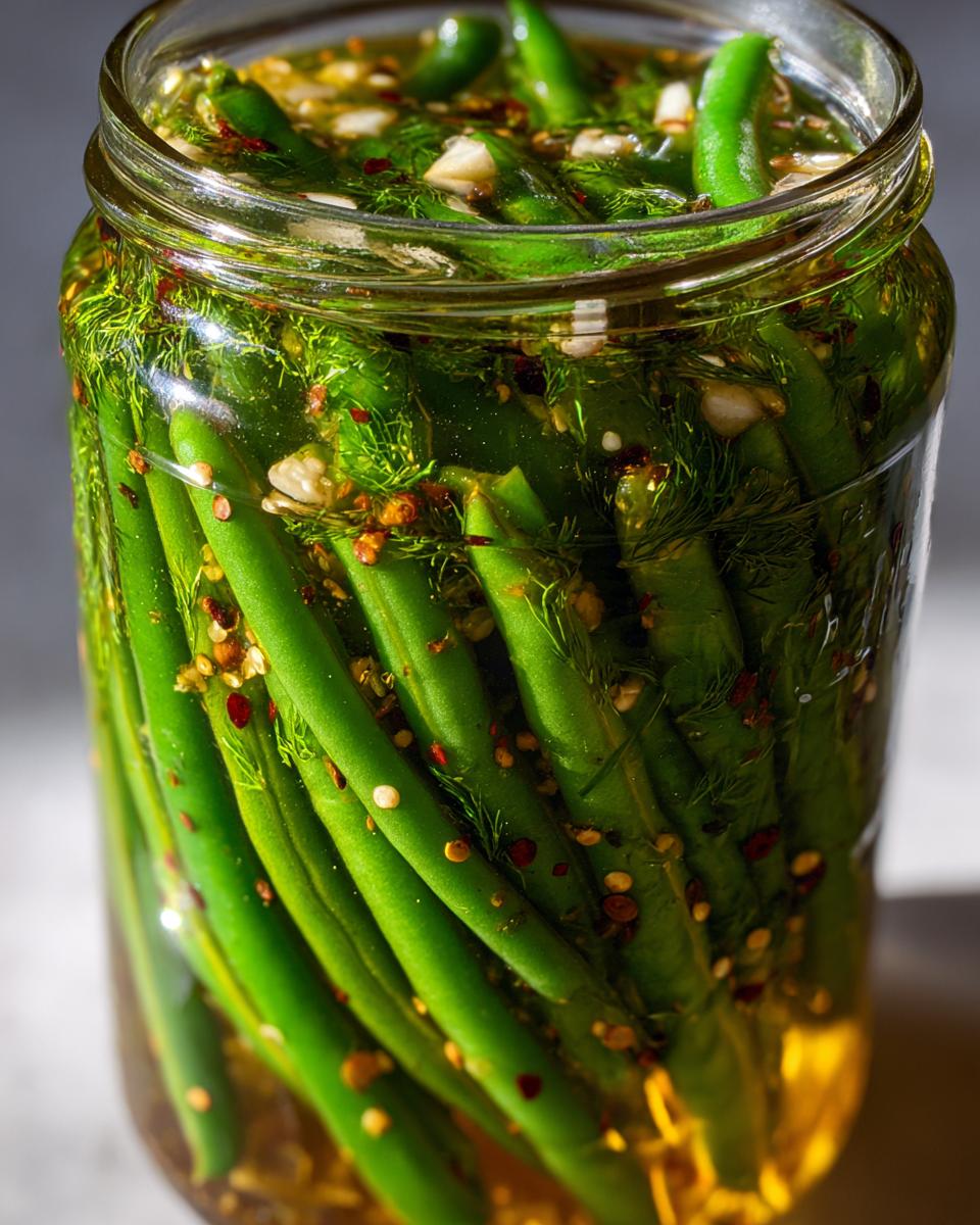 Spicy Dilly Beans - detail 2