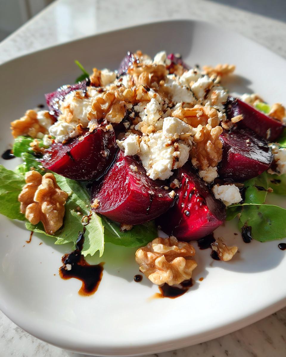 beet and goat cheese salad - detail 3
