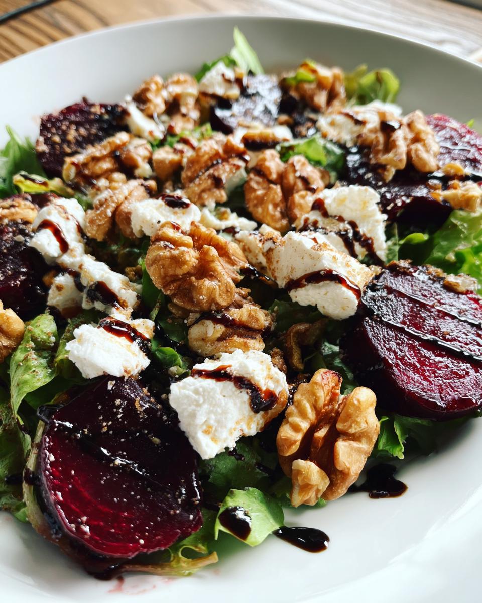 beet and goat cheese salad - detail 4