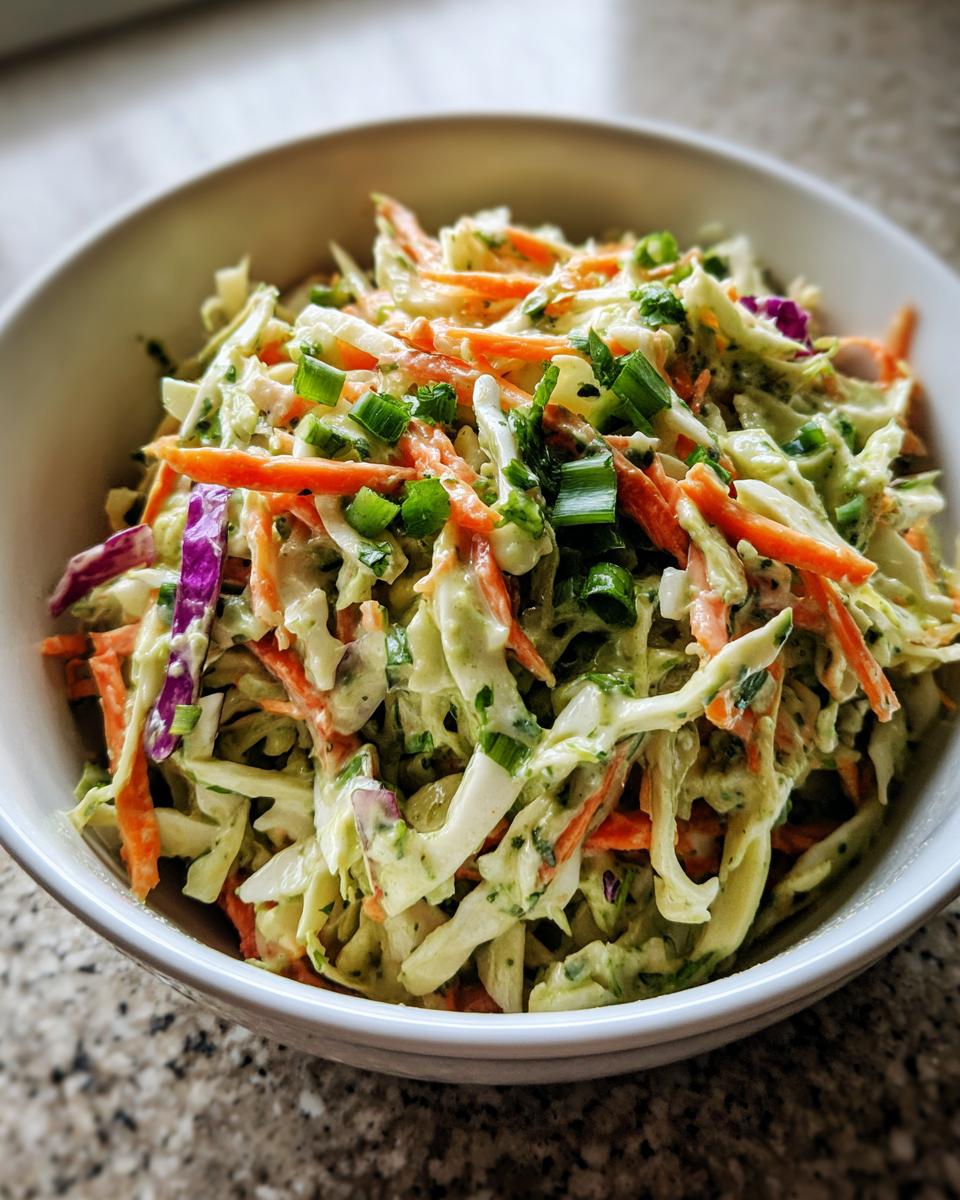 green goddess cabbage slaw - detail 4