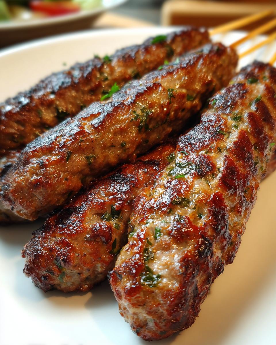 grilled lamb kofta - detail 2