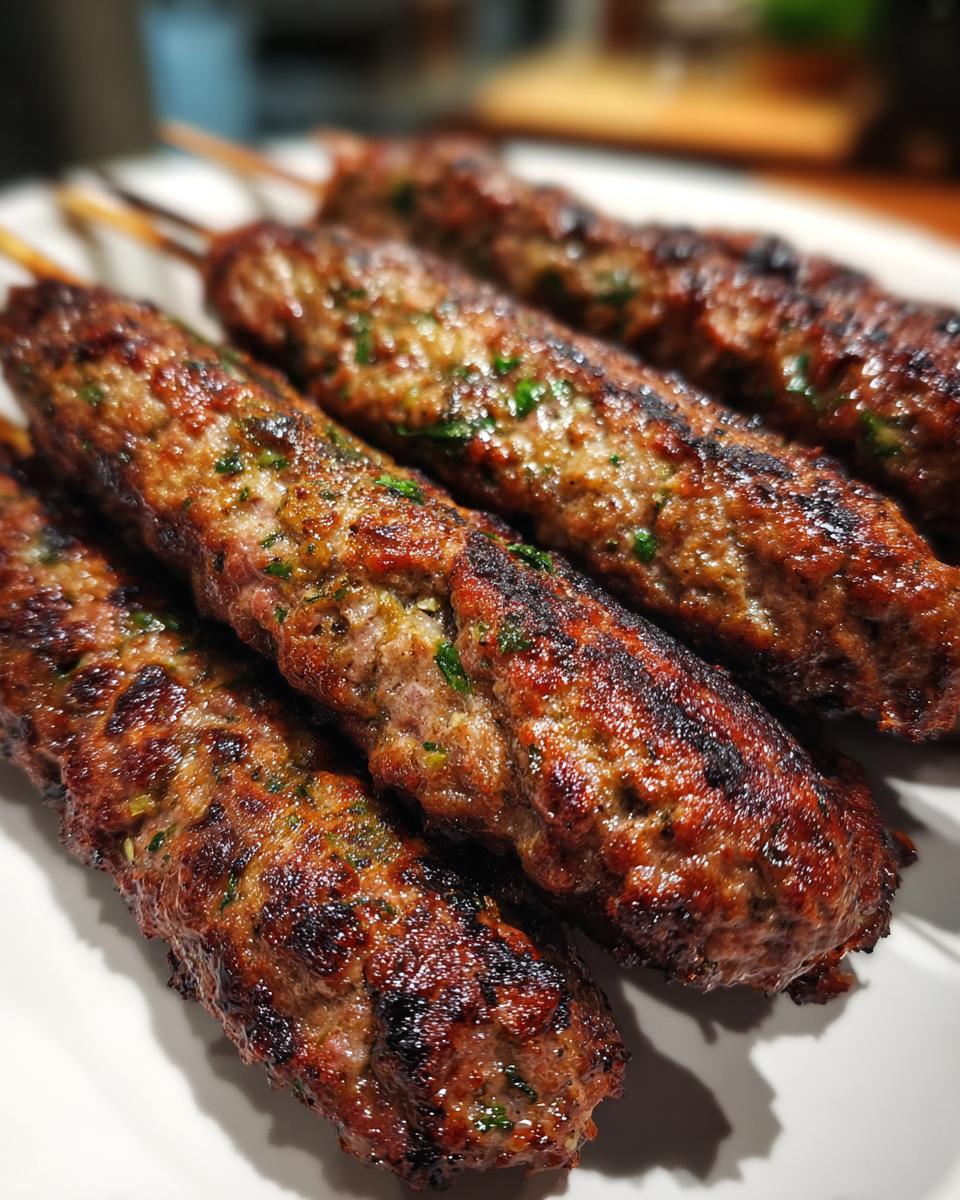 grilled lamb kofta - detail 3