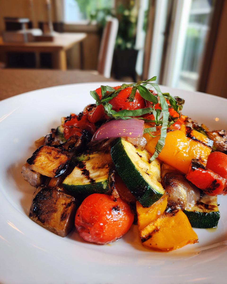 grilled vegetable salad - detail 2