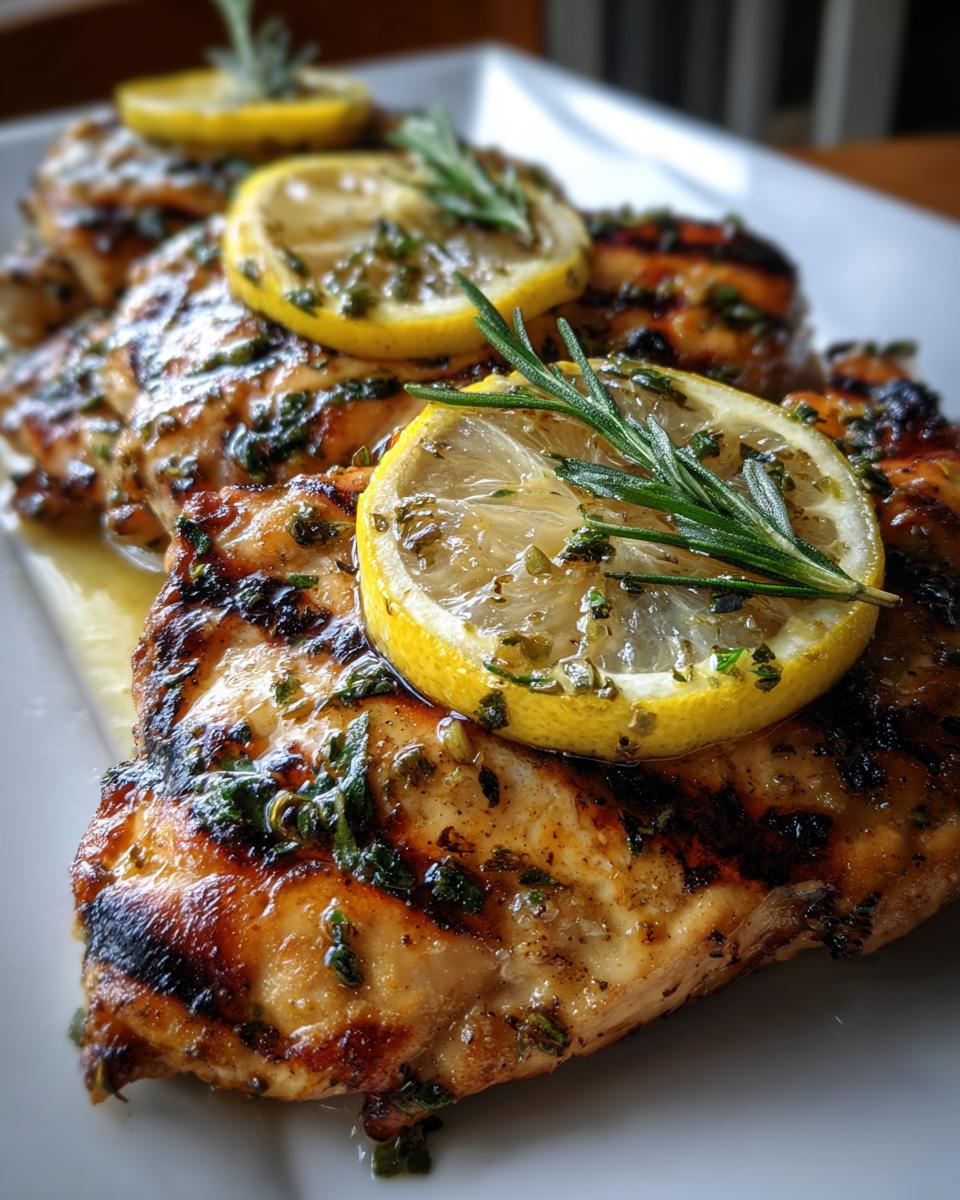 lemon herb grilled chicken - detail 1