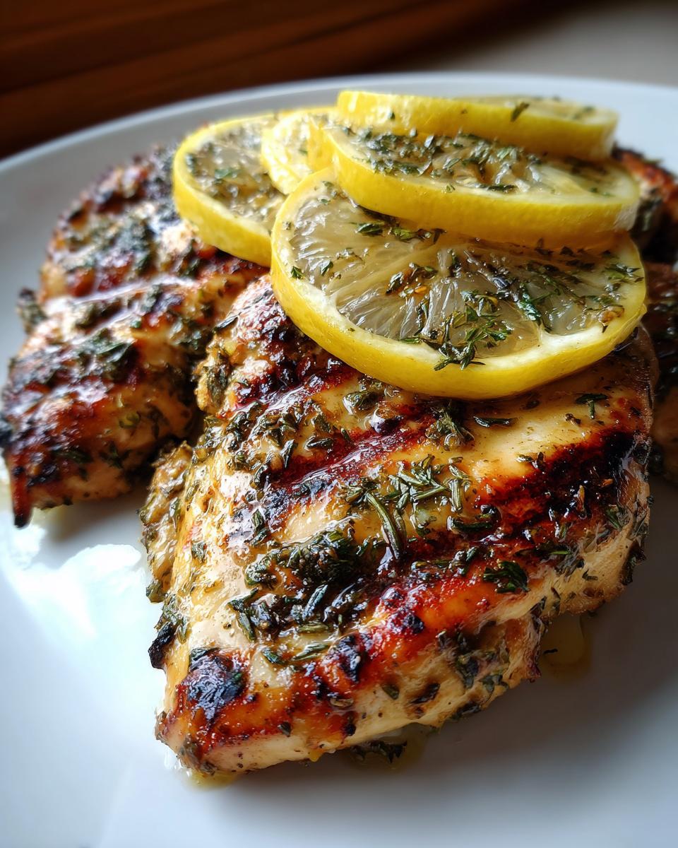 lemon herb grilled chicken - detail 2