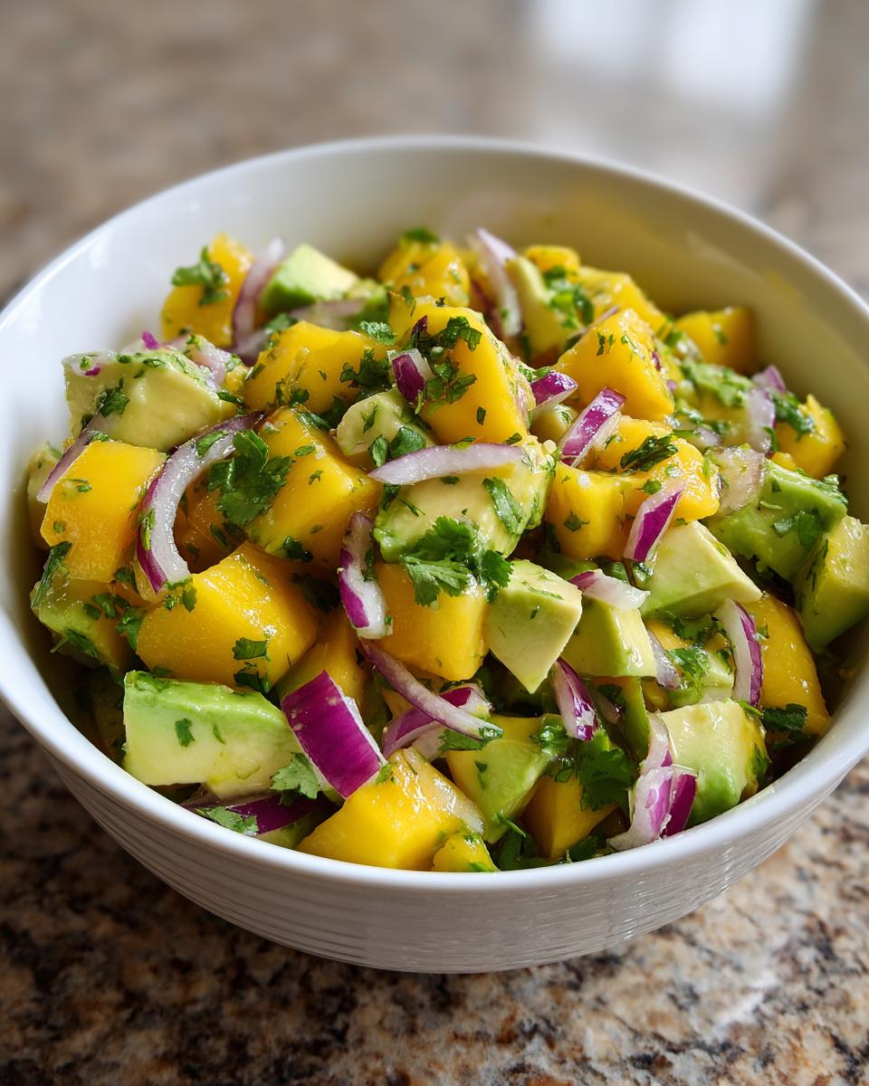 mango avocado salad - detail 1