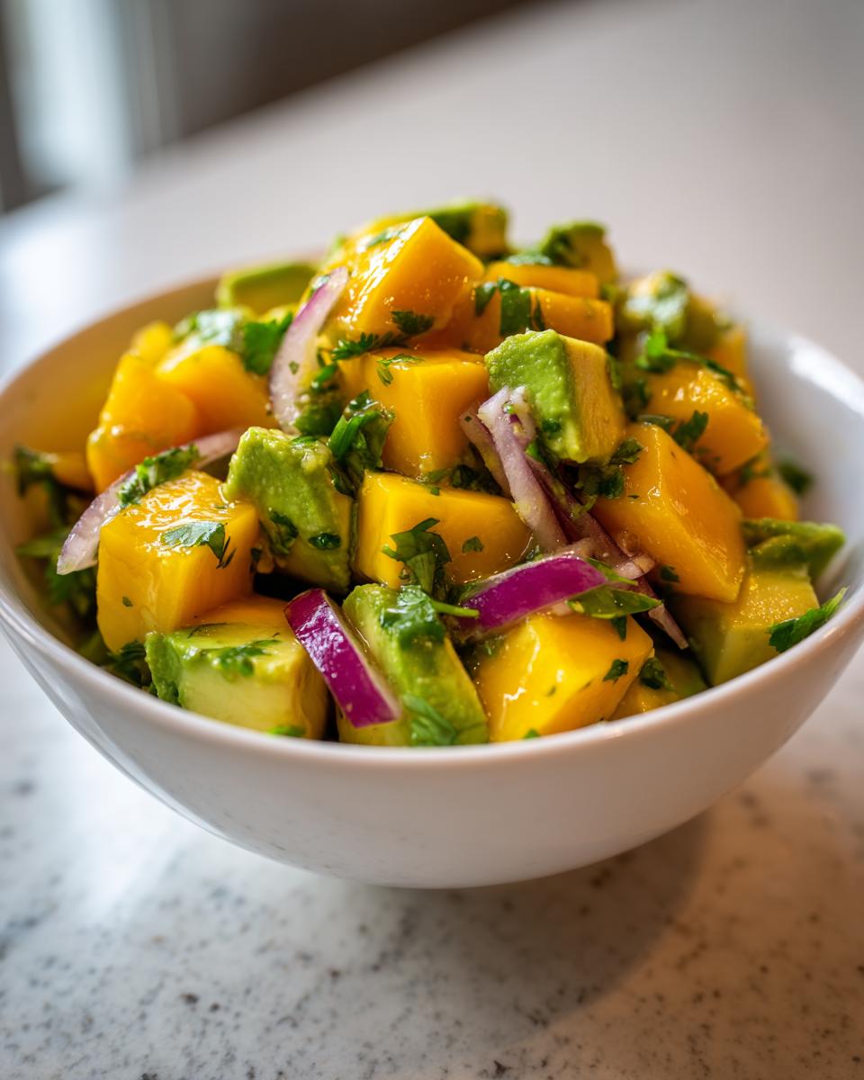 mango avocado salad - detail 4