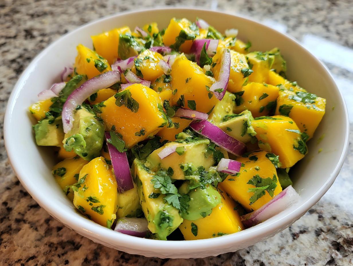 5-Minute Mango Avocado Salad That Wows Your Taste Buds