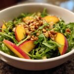 peach and arugula salad