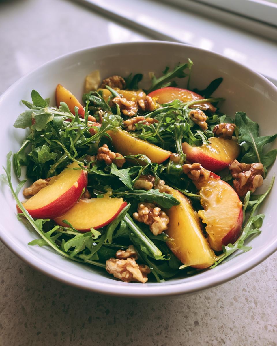 peach and arugula salad - detail 3