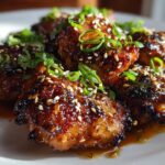 sticky honey garlic chicken thighs