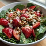 strawberry spinach walnut salad