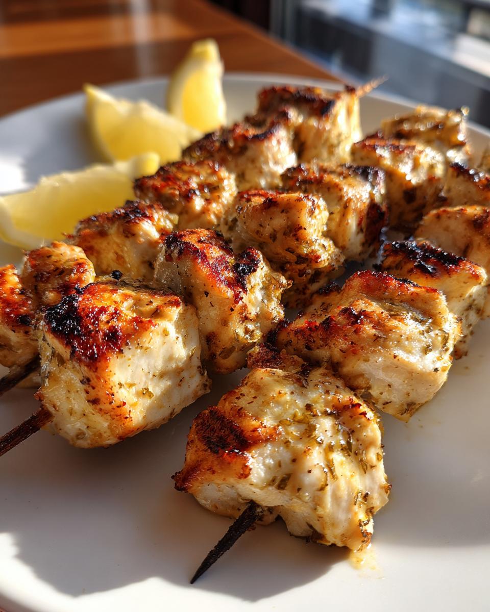 yogurt marinated chicken skewers - detail 2