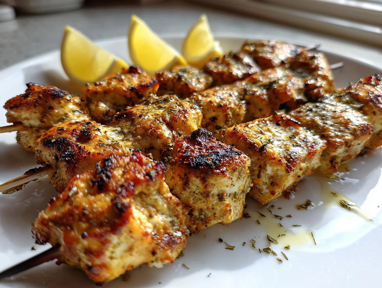Juicy Yogurt Marinated Chicken Skewers in Just 2 Hours