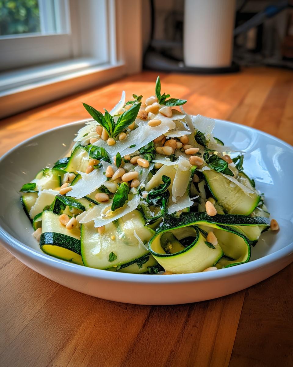 zucchini ribbon salad - detail 3