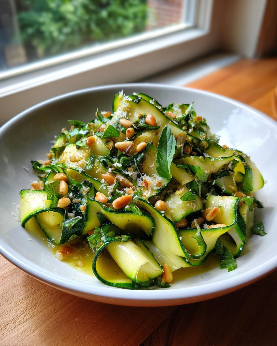 zucchini ribbon salad - detail 4