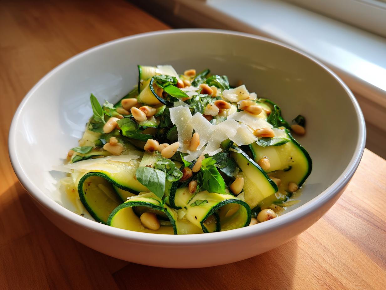 10-Minute Zucchini Ribbon Salad – Fresh, Crisp & Irresistible