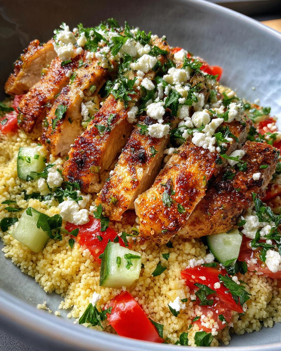 Mediterranean chicken and couscous - detail 3