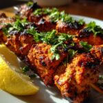 chicken tikka on the grill