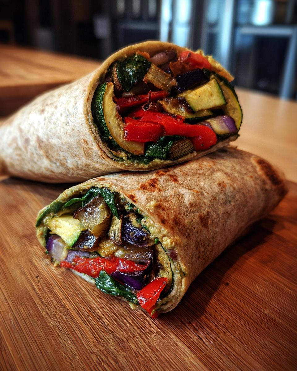 roasted veggie wrap - detail 4