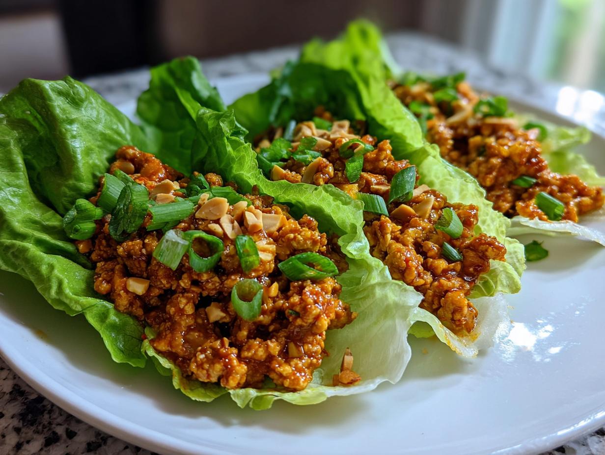 Spicy Chicken Lettuce Wraps in Just 20 Minutes – Irresistible!